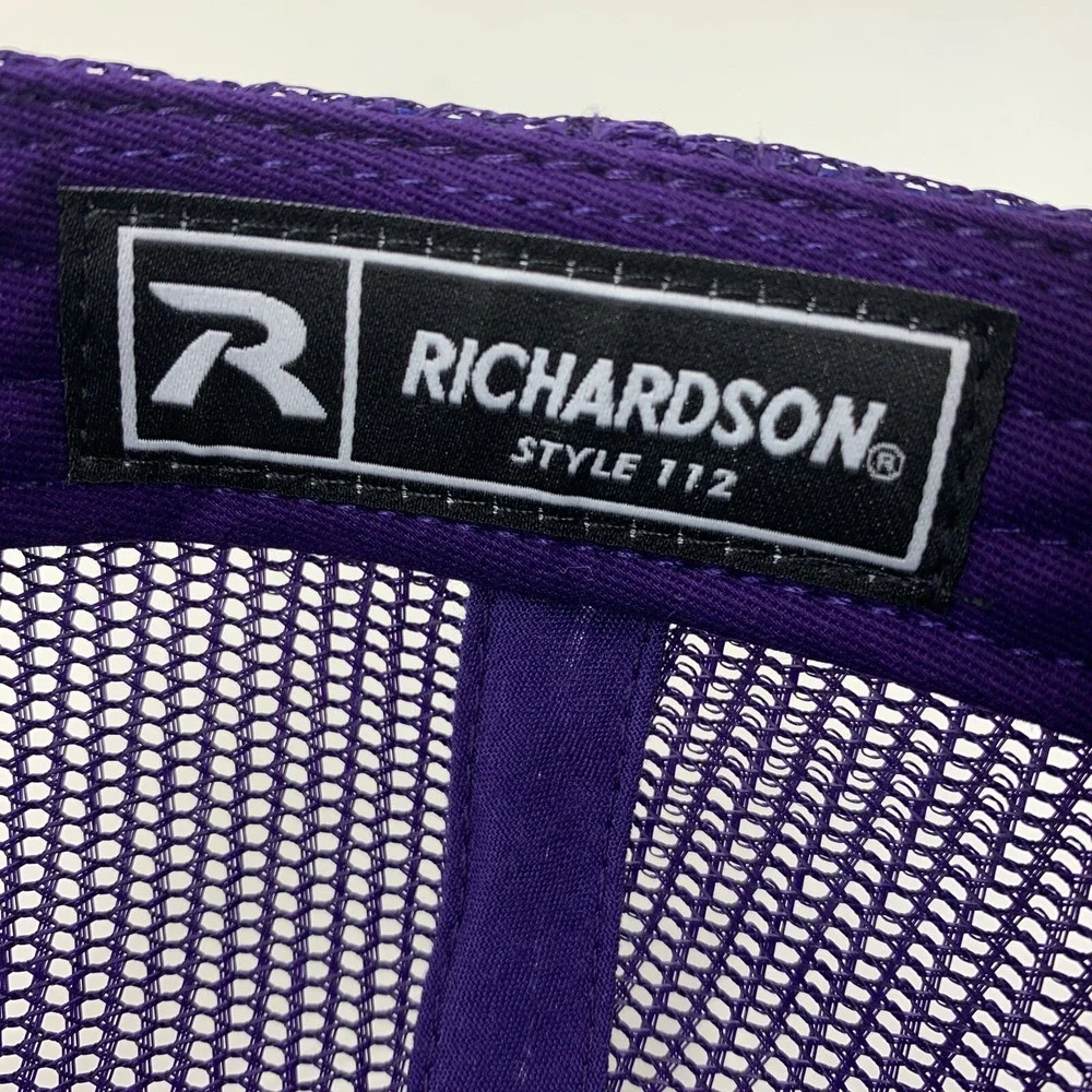 The Paisley Project Hat Purple Mesh Adjustable Snapback Richardson Trucker Cap